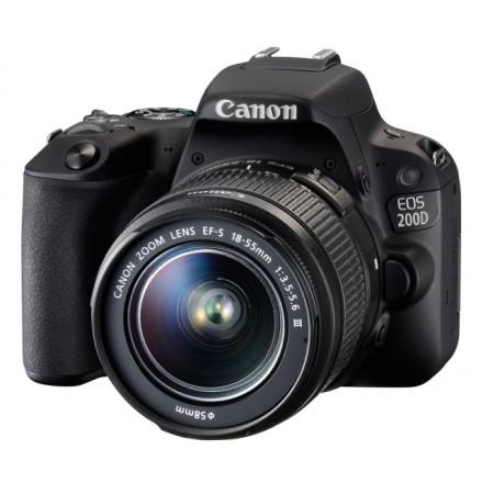 Цифр. фотокамера зеркальная Canon EOS 200D kit 18-55 DC III Black Цифр. фотокамера зеркальная Canon EOS 200D kit 18-55 DC III Black